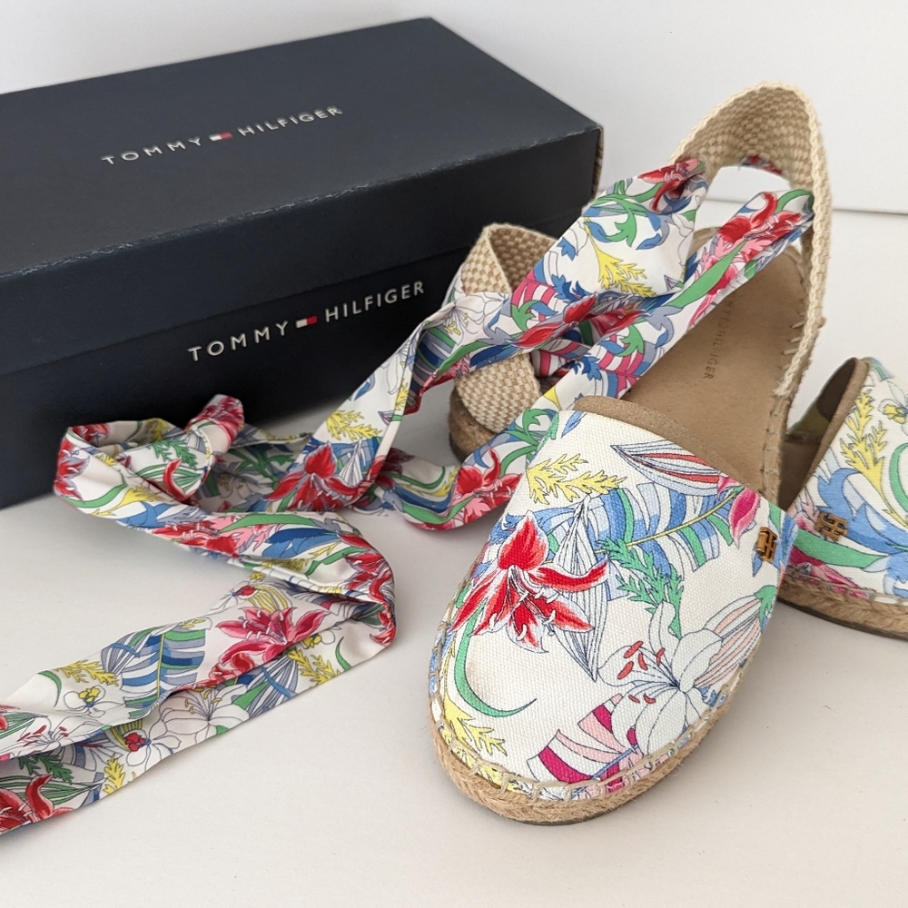 Tommy Hilfiger Kimey Ankle Wrap Espadrilles